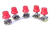 KITS4CREATORS Pack of 5 Pcs 100K ohm potentiometer Single variable resistor With Knob