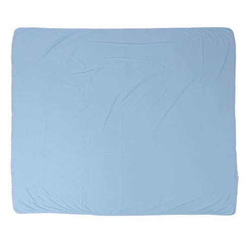 Manta para bebé, Manta Infantil de Alta Elasticidad Respetuosa con la Piel y Gorro, Envoltura Ajustada Multifuncional para Lactancia Diaria (Blue)