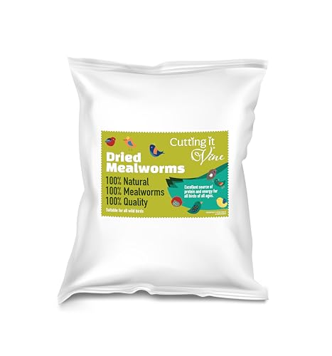 Cutting It Vine Premium Dried Mealworms for Wild Birds 10L (2 x 5L Bags) Natural Bird Food High Protein Treats All Life Stages