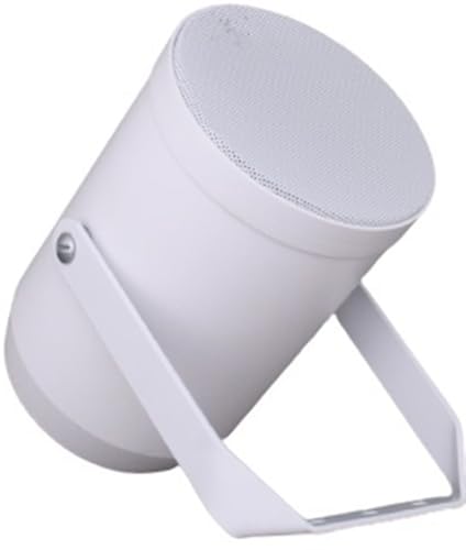 CELL20T Directional Sound Projector, Baked-on White Epoxy Paint, 20 Watts Power Handling, Frequency Response 160-18000 Hz, Frequency Response Tailored for Music or Speech