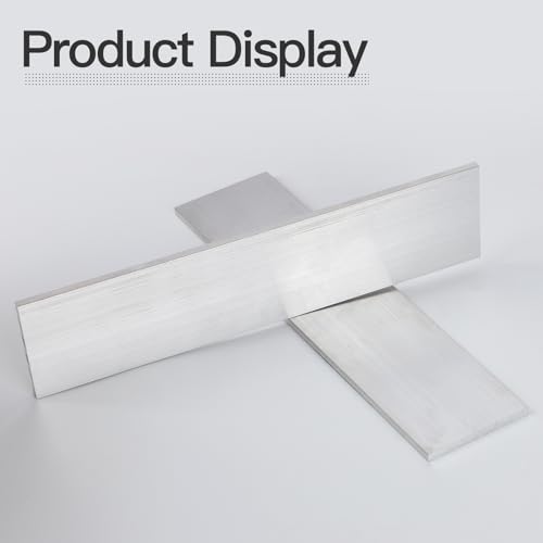 Image of 1 /4 inch (6mm) X 3 inch(75mm) Square Aluminum Flat Bar 12 inch Long, 2 Pieces 6061 General Purpose Plate T6511 Solid New Mill