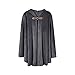 Men's Medieval Cosplay Hooded Cloak, Renaissance Wizard Vintage Costume with Hood Velvet Cape Halloween Fashion Dress Up