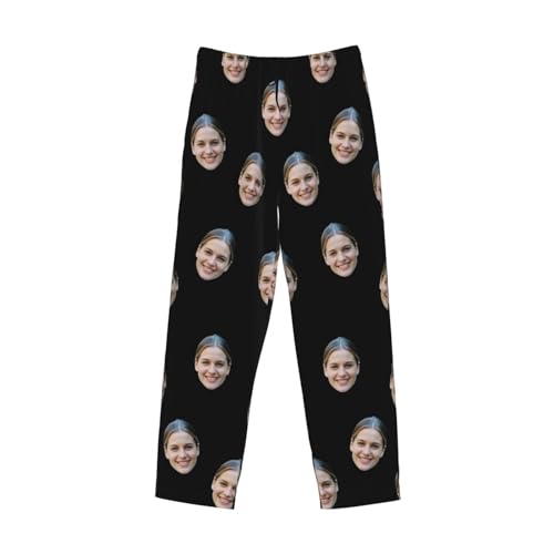 Custom pajama pants Design Your Own Text Logo Name Face Photo Picture Personalized pajama pants4
