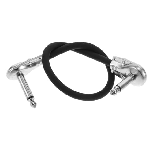 VANZACK Electric Guitar Flat Patch Cable Right Angle Connector Durable Material Easy Setup for Effects Pedals Musical Instrument Accessories