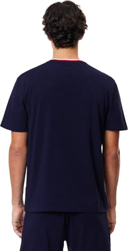 Lacoste Men's Contrast Neck Relaxed Fit Pajama T-Shirt (Amazon Exclusives)3