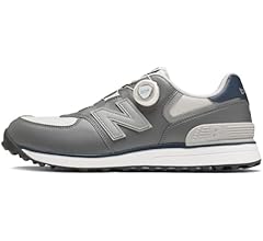 New Balance 574 ゴルフシューズ　BOA ホワイトグレー　28cm ニューバランス ゴルフシューズ スパイクレス ボア 574 v4 SL