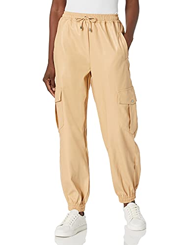 KENDALL + KYLIE Women's Vegan Leather Cargo Jogger Pant