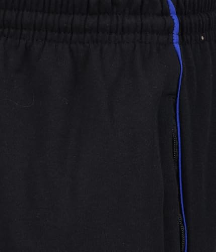 Image of RUGAN Men's Cotton Track Pants Regular Fit | Sports Gym Joggers Lower with Dual Zipper Pockets
