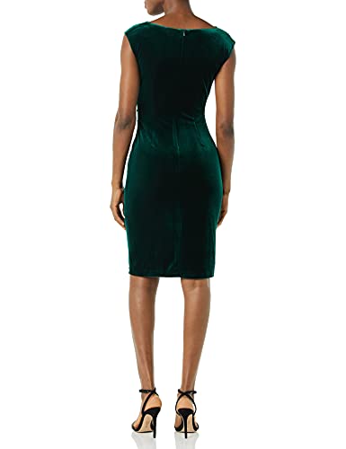 Vince Camuto Women's Velvet Cowl Neck Ruched Bodycon2