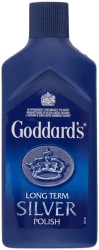Silver Cleaning Bundle with 1x Goddards Silver Polish Foam 170g, 1x Goddards Long-Term Silver Polish 125ml, 1x Goddards Silver Polish Cloth, 1 pair gloves - Tarnish Remover, Cleans, Buffs, Protects