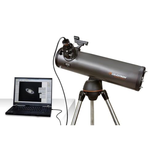 Image of Celestron - NexImage 10 Solar System Imager - Astronomy Camera for Moon, Sun, and Planets - 10.7 MP Color Camera for Astroimaging for Beginners - High Resolution - ON Semiconductor Technology