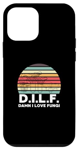 Carcasa para iPhone 12 mini DILF Damn I Love Fungi Recogiendo hongos Divertido Forager