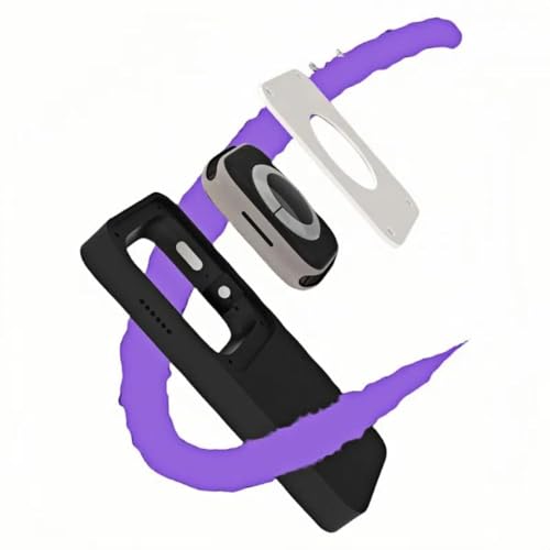 Retro iPod Style Protective Case for Apple Watch Series SE/5/6/7/8/9/10, 3D Printed Click Wheel Design Cover, Vintage Aesthetic Smartwatch Accessory (Transprent White, 40mm)