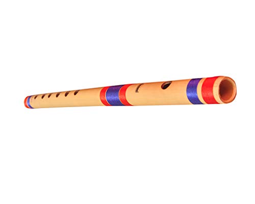 Image of Wish & Get Bamboo Flute /Bansuri, C Sharp 6 hole 17inches, Medium Free Carry Bag