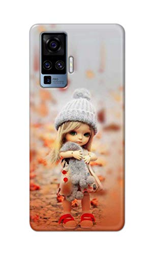 Image of PRINTFIDAA Doll Cute Girl Amazing Beauty Little Kid Child Playing Hard Back Cover for Vivo X50 Pro (6.56 inch) Back Cover -(P6) KAT1001