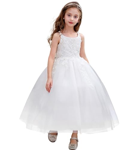 Flower Girl Dress for Wedding Lace First Communion Dresses Kids Birthday Party Pageant Ball Gown3