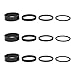 Lenker günstig Kaufen-12 Stück Fahrrad Ahead Vorbau Spacer Set, Aluminiumlegierung Fahrrad Lenker Spacer, Schwarz Abstandshalter, Vorbau Distanzringe, Headset Spacer für Rennrad MTB, 2MM 3MM 5MM 10MM