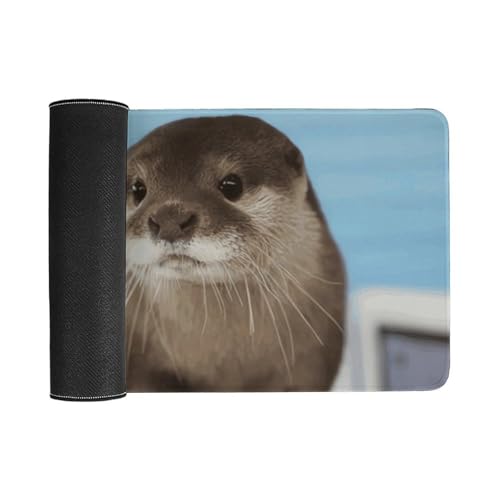 Tapis de souris grand format motif loutre pour bureau et maison - 3