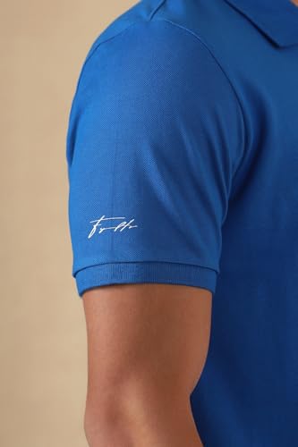 Image of FYLTR Men's Slim Fit Polo T-Shirt with Contrast Tipping Collar - Soft Handfeel | Casual T-Shirts for Men