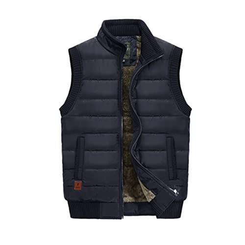 Men Large Size Winter Jacket Vest Casual Outdoor Windproof Vest Men Fleece Keep Warm Thicken Sleeveles Svest Men4
