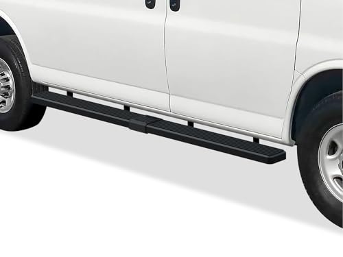 Estribos negros de acero inoxidable de 6in APS para camioneta miniatura 4