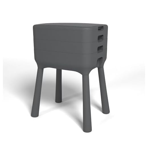 simpa Worm Farm Compost Bin for Indoor Outdoor Food Waste Recycling (Worms Not Included) 70cm (H) x 53cm (W) x 39cm (D)