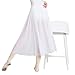 ROYAL SMEELA Ballet Skirt Long Ballet Dance Skirts for Women Mesh Sheer Dance Wrap Skirt 80 cm Dance Skirt White