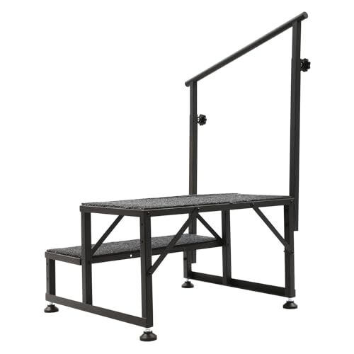 Escalera portátil con barandales para piscinas y porche miniatura 7