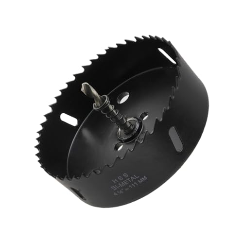 Image of 4-3 /8 inch /111mm Hole Saw BI-Metal Hole Saw Cutter for Metal, Drywall, Plastic and Wood