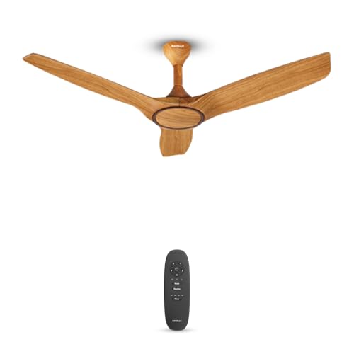 Havells Stealth Air BLDC Wood 1200mm Premium Ceiling Fan with 100...