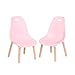 B. spaces Kinderstuhl 2er Set in Pink mit Holzbeinen – Kindermöbel, Kinderstühle stabil und stylisch mit Holz – Stuhl für Kinder ab 3 Jahren PVC-frei