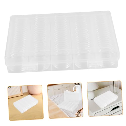 Caja organizadora para monedas de plástico grueso LALAFINA miniatura 7