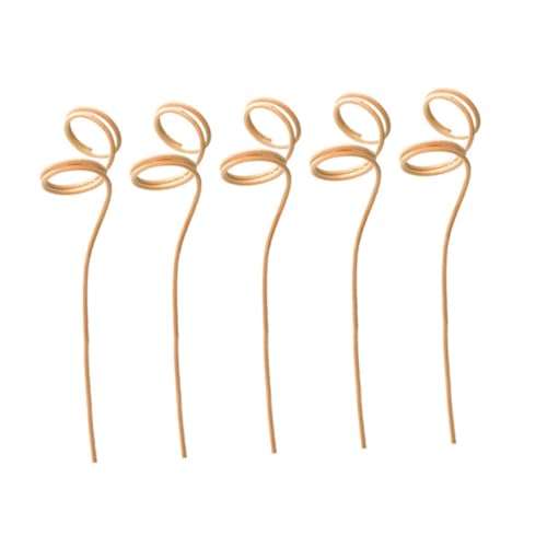 Amosfun 20pcs Wavy Rattan Diffuser Sticks Fire Accessories for Diffuser Large Reeds for Home Office Wedding Decor