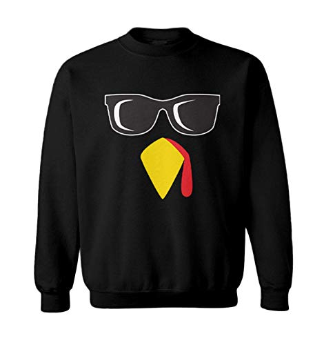 Haase Unlimited Turkey with Sunglasses - Gobble Cool Toddler Fleece Crewneck Sweater