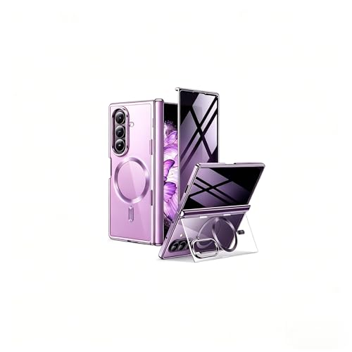 BERFY for Z Fold 7 Case with Privacy Screen Protector, [Compatible with Magsafe][Hidden Kickstand...