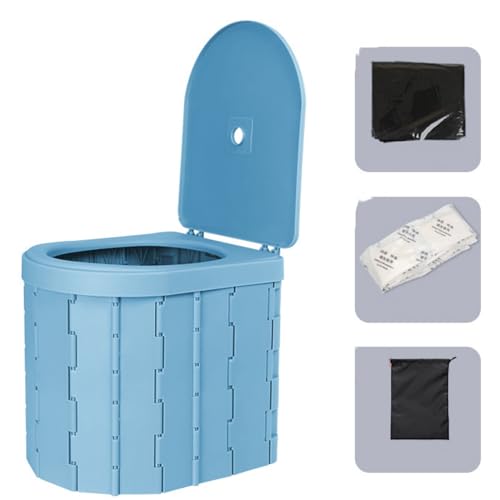 簡易トイレ テント【一人用テント&簡易トイレセット】携帯トイレ 折りたたみ ポータブルトイレ 処理袋&凝固剤付き 仮設トイレ 防災トイレ 非常用 耐荷重300kg ワンタッチテント プライバシーテント 車載 防災グッズ 災害介護 持ち運び便利 アウトドア/
