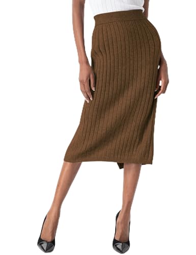 Amazon.com: Sweater Skirts for Women Slit High Waisted Pencil