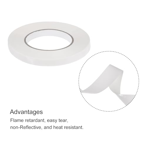 Image of MECCANIXITY Colorful Craft Gaffers Tape Rolls White 1 /2 inch X 45 Yards Matte Gaffers DIY Photo Albums for Gifts Decoration Backdrop Cables Floor Taping 1 Pcs