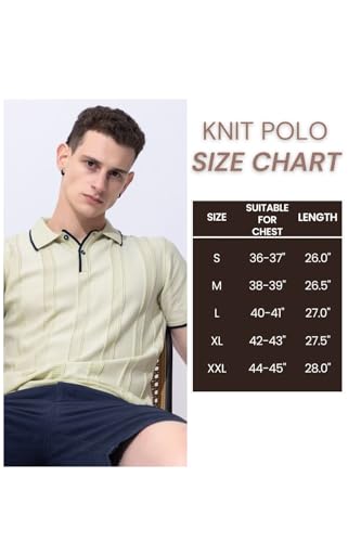 Image of Armisto Men's 100% Cotton Fancy Party Polo T-Shirt /Neutral Colour