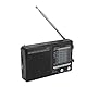 Tragbares Multiband-Radio, Kompaktes Tragbares Notfallradio für ältere Menschen mit -Chip, Hervorragender Empfang, Geeignet für ältere Menschen und Im Freien, Zum Angeln, Camping
