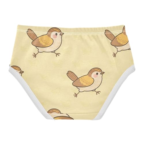 Girls' Underwear Cute Bird Yellow Toddle Brief Panties 23014922