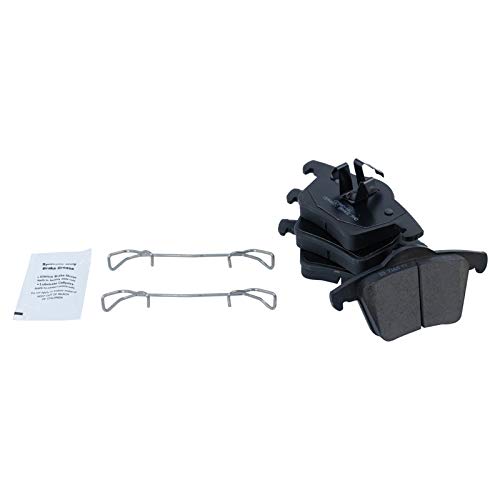 Image of TRQ Rear Brake Pad & Rotor Kit, with Chemical Kit Parking Brake Shoe Set Ceramic Premium G-Coated Compatible with 2008-2014 Volvo XC90