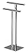 Kings Brand Furniture - 2 Tier Freestanding Towel Rack, Bathroom Standing Towel Racks, Hand Towel Holder - Towels Stand, Chrome