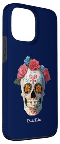 Coque iPhone 13 Pro Max Frida Kahlo Jour des Morts en silicone rigide