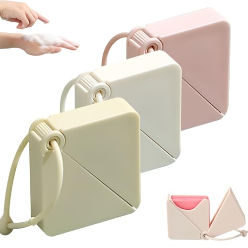 TECHPLUS Paper Soap Sheets Travel Soap 3 Boxes150 sheets Hand Washing - Disposable Scented Bath Slice for Outdoor Indoor Camping Hiking