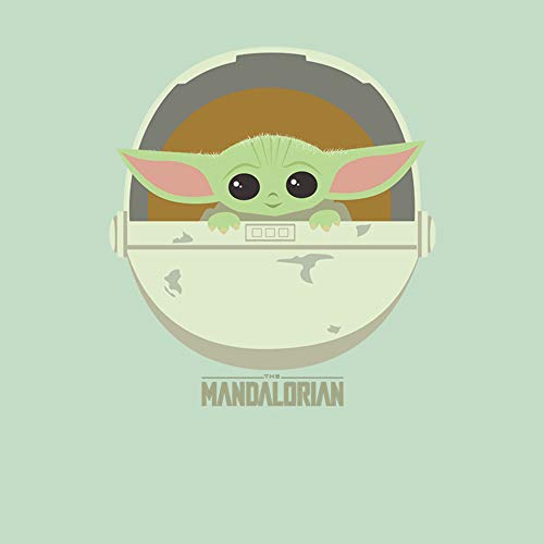 Girl's Star Wars: The Mandalorian The Child Cartoon Art Bassinet T-Shirt - Mint - X Large2