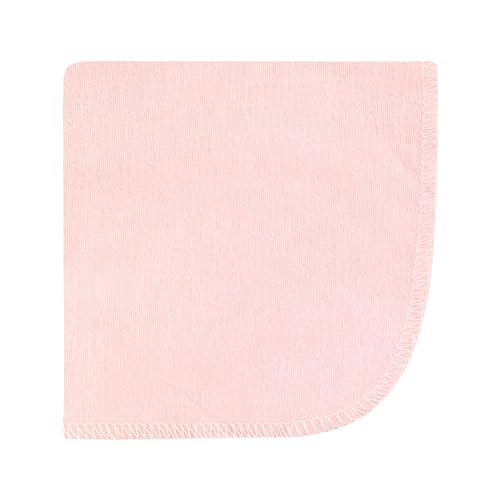 Image of Hudson Baby Unisex Baby Flannel Cotton Poly Washcloths, Pink Blue Pretty Floral 10 Pack, One Size