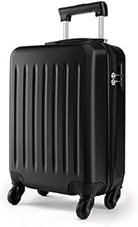 Kono 19 inch Carry On Luggage Lightweight Hard Shell ABS 4 Wheel Spinner Suitcase 2 Year Warranty Durable (Black)