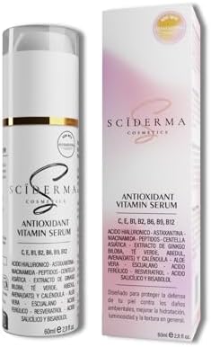 60ml SERUM VITAMINA C, ASTAXANTINA, VITAMINA E, B1,B2,B6,B9,B12 Y...