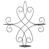 Décoration murale : ce chandelier ajouré est fabriqué dans un matériau sûr et confortable, et ne s’abîmera pas facilement. chandelier mural en fer forgé